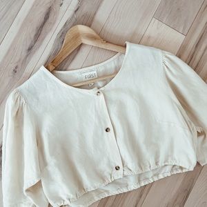 First Rite Cropped Blouse M